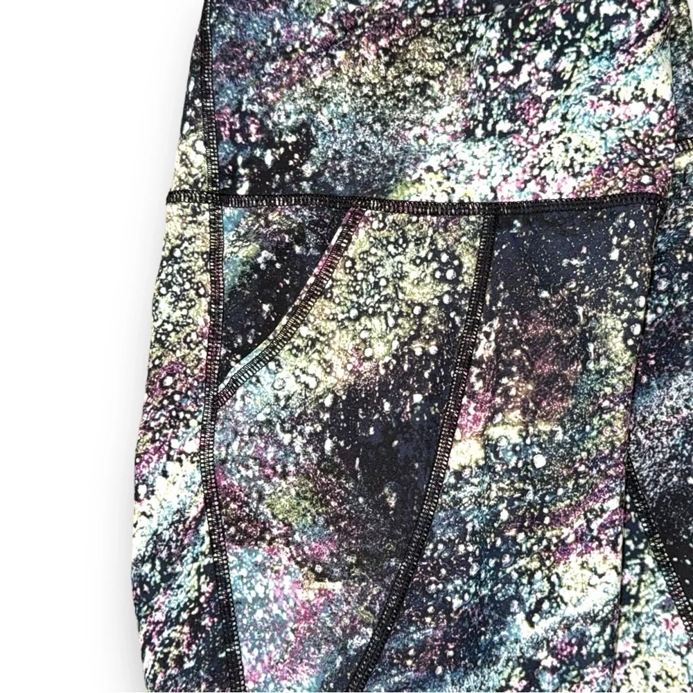 Old Navy Galaxy High-Waist PowerSoft Side-Pocket Leggings Girls Size XL (14-16)